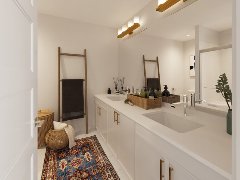 Pearl interior Master Bathroom