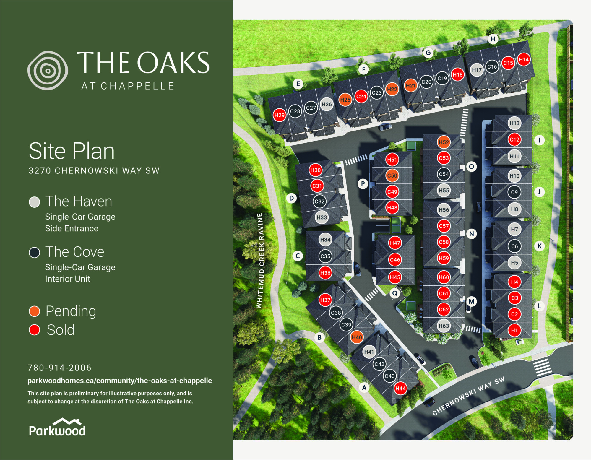 The Oaks Site Plan Sale Tracking v20260522