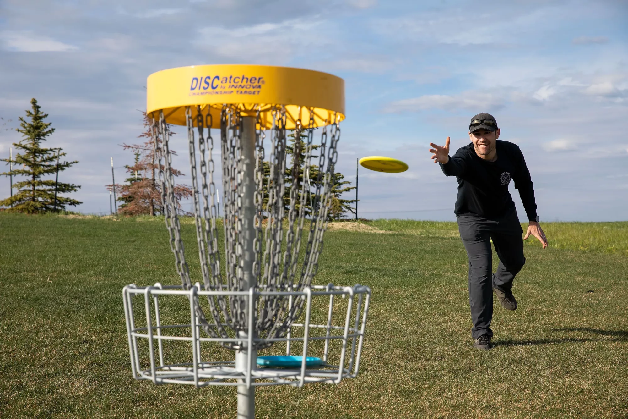 Charlesworth disc golf course near Alces in Southeast Edmonton.